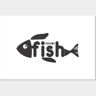 fish lover Posters and Art